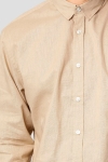 Clean Cut Copenhagen Cotton Linen Koszule Khaki
