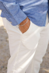 Selected Brody Linen Pants Cloud Dancer