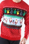Only & Sons Xmas 7 Funny Top Dzianina Pompeian Red