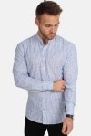 Kronstadt Dean Henley Stripe Koszule Blue