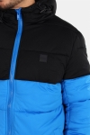 Urban Classics TB2425 Hooded 2-Tone Puffer Kurtki Bright Blue/Black