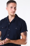 Only & Sons Andrew Waffle Koszule S/S Dark Navy