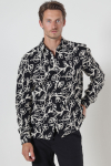 ONLY & SONS Sandoro Regular Fit Rope Shirt Jet Black