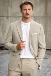 Selected SLIM OASIS LINEN BLAZER Sand