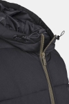 Urban Classics Hooded 2-Tone Puffer Kurtki Dark Olive/Black