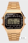Sekonda 1817 Classic Gold Plated Bracelet Digital Zegarki