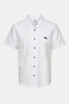 Only & Sons Travis SS Reverse Thin Oxford Koszule White