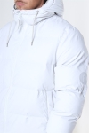 Rains Long Puffer Kurtki Off White