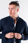 Clean Cut Copenhagen Cotton Linen Koszule Navy