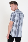 Jack & Jones Robert Stripe Koszule S/S Navy Blazer