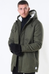 Only & Sons Yanick Teddy Hood Parka Kurtki Olive Night