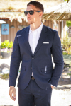 Jack & Jones Riviera Linen Blazer Dark Navy