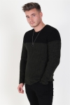 Only & Sons Sato 5 Colorblock Crew Neck Dzianina Rosin
