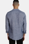 Only & Sons Luke LS Linen Mandarine Koszule Dress Blues