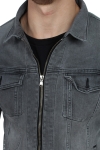 Just Junkies Barry Zip Denim Kurtki Frost Grey