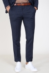 Selected Slim Aden Stripe Spodnie Grey/Blue