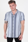 Jack & Jones Robert Stripe Koszule S/S Navy Blazer