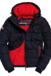 Superdry Sports Puffer Kurtki Navy/Bright Red