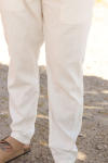 Selected Brody Linen Pants Cloud Dancer