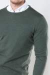 Clean Cut Copenhagen Merino Wool Crew Dzianina Army Melange