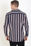 Solid Harris LS Cuba Stripe Koszule Inginia Blue