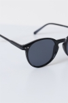 Fashion 1381 Panto Black okulary słoneczne Grey Lens