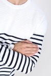Kronstadt Link Stripe Dzianina Off White/navy