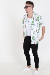 Only & Sons Sid SS Reg AOP Viskose Koszule Re White