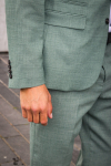 Selected SLIM OASIS LINEN BLAZER Light Green Melange