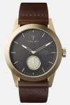 Triwa Ash Spira Zegarki Dark Brown Classic  Gold