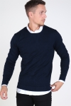 Tailored & Originals Mont O-neck Dzianina Insignia Blue