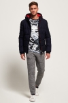Superdry Sports Puffer Kurtki Navy/Bright Red