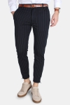 Gabba Pisa Chino Pinstripe Spodnie Navy Stripe
