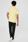 Selected Aro S/S Embroidery Polo Koszule W Noos Mellow Yellow