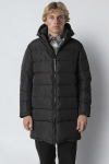 Fat Moose Liam Puffer Long Jacket Black