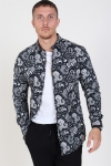Only & Sons Frederik L/S Paisley Stretch Koszule Black