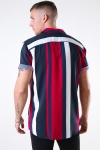 Only & Sons Vilas S/S Reverse Viscose Koszule Persian Red Stripes
