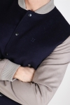 Les Deux Varsity Bomber Kurtki Navy