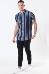 Clean Cut Sälen 146 SS Koszule Navy/Grey