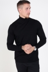Selected Merino Rullekrave Dzianina Black