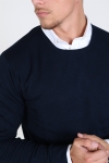 Tailored & Originals Mont O-neck Dzianina Insignia Blue