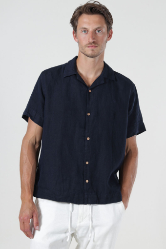 Ayers SS loose Shirt Sky Captain
