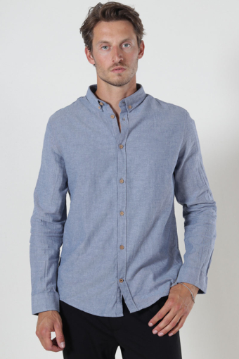 Johan Diego Cotton shirt Navy Mix