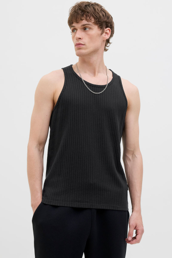 Infinity Rib Tank Top Black