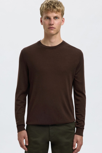 Tray LS Merino Knit Crew Neck Demitasse