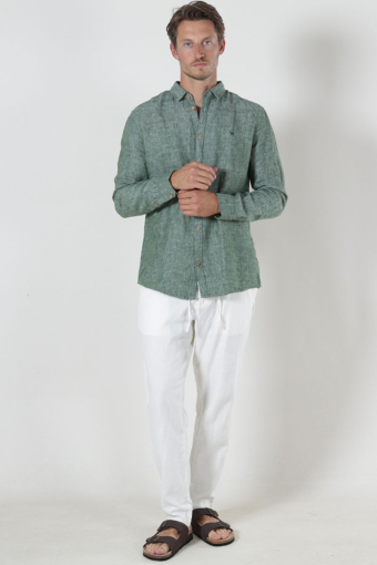 Ayers Ls shirt Hedge Green