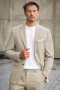 Selected SLIM OASIS LINEN BLAZER Sand
